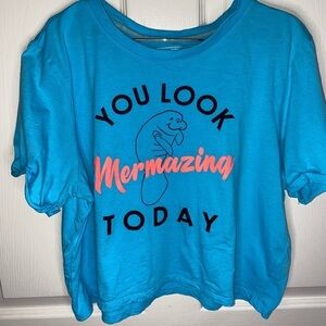You Look Mermazing Today | Blue Short Sleeve Mermaid T-Shirt | Mermaidcore